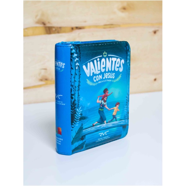 Biblia RVC Valientes Con Jesús Cierre Azul - Image 2