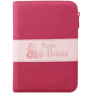 Biblia RVR1960 Chica Troquelado Fucsia Rosa Dorado RVR046cZLMPJR