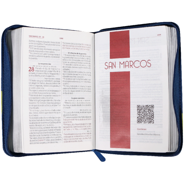 Biblia RVR1960 chica troq azul verde ayuda QR RVR046cZLM PJR - Image 2