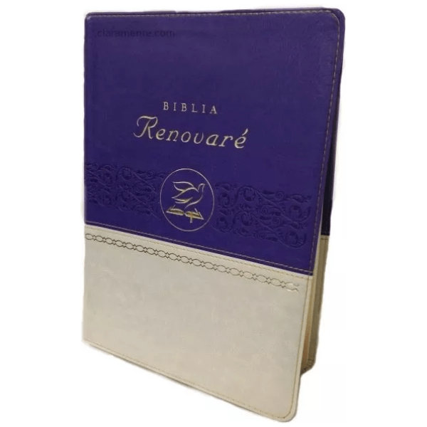 Biblia Renovaré Rvr1960, Dúo Tono Violeta/beige