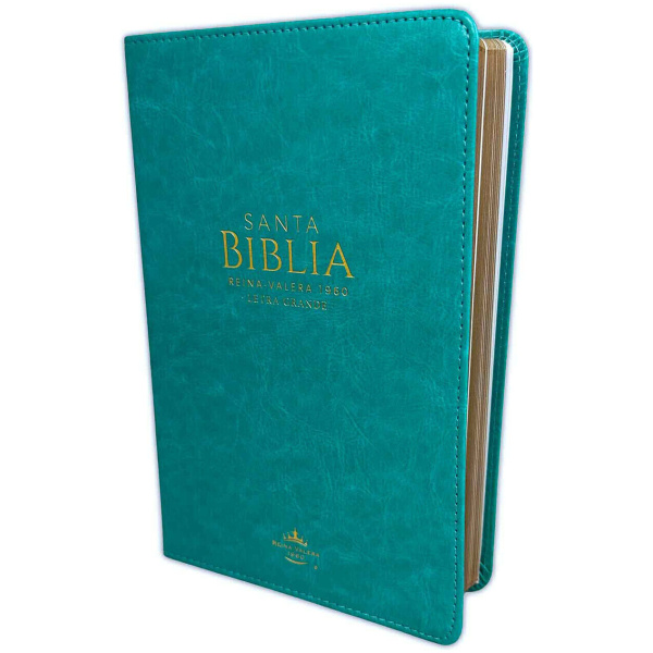 Biblia RVR1960 Manual Letra Grande Turquesa