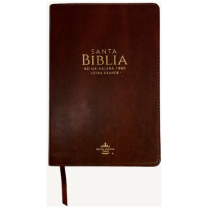 Biblia RVR1960 Manual Letra Grande Índice Café
