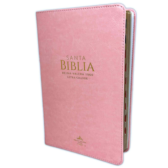 Biblia RVR1960 Mujer Piel Rosado Índice