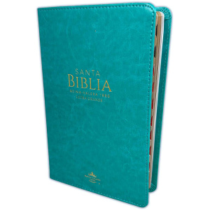 Biblia RVR1960 Manual Letra Grande Índice Turquesa