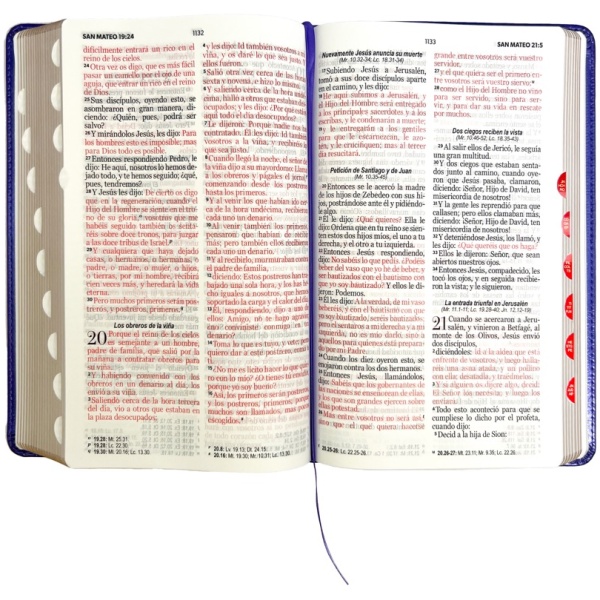Biblia RVR1960 Clásica morada índice cierre 12.5pt 065PJR - Image 4