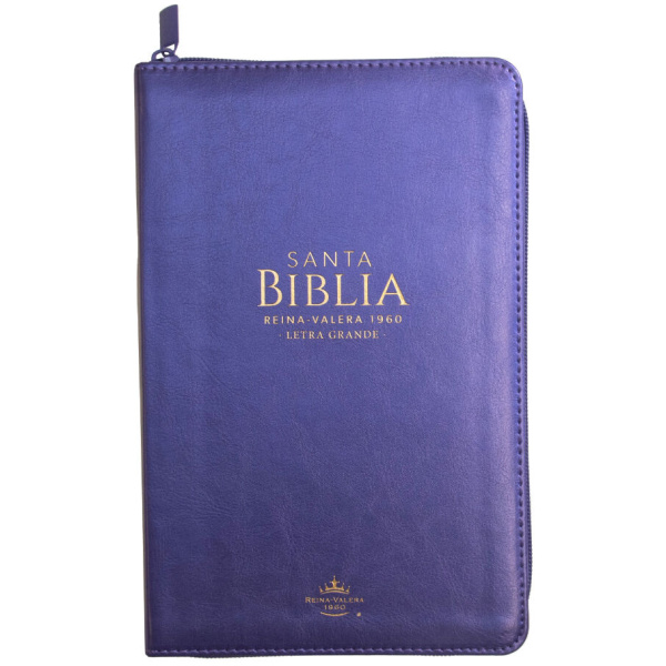 Biblia RVR1960 Manual Letra Grande Morada Cierre