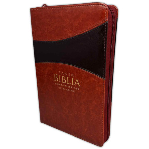 Biblia RVR1960 Letra Grande Cierre Chocolate Café Índice