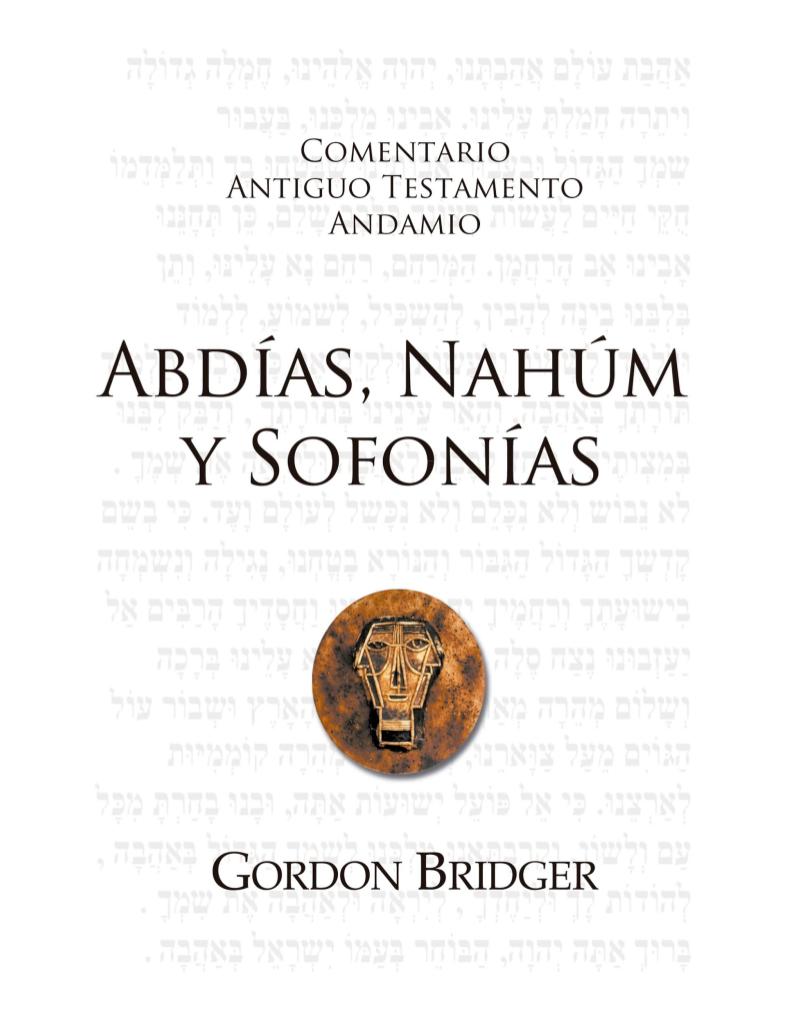 Abdías, Nahúm y Sofonías