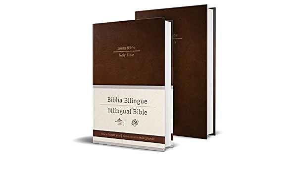 Biblia Bilingüe RVR 1960 ESV Letra Grande Tapa Dura Marrón