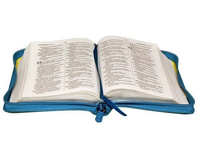 Biblia Chica Corazón Cierre Rvr1960 Imit Piel Amarillo/celes