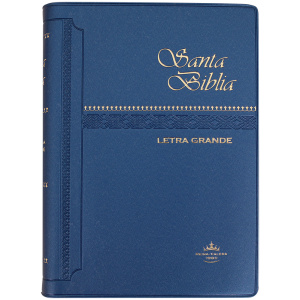 Biblia Chica Letra 8 Puntos Rvr1960 Vinil Azul