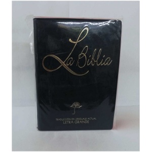Biblia Chica Letra Grande Vinil Negro TLA