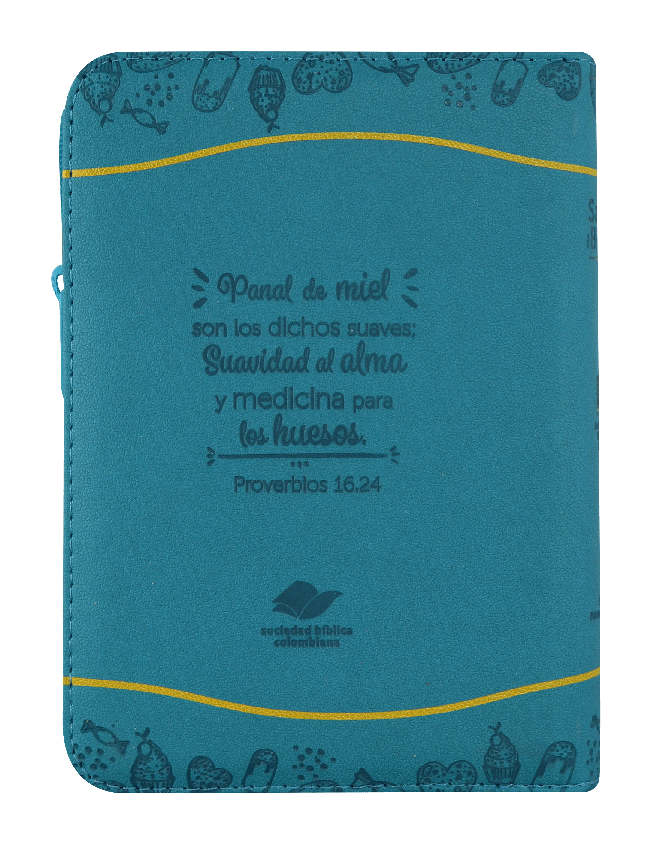 Biblia Color Azul Amarillo RVR 1960 RVR045cZTILM PJR