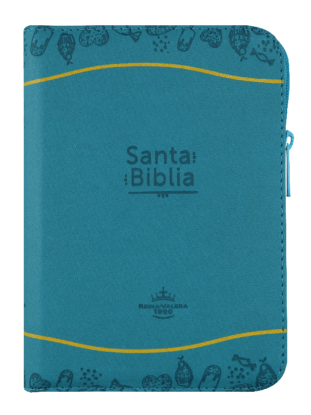 Biblia Color Azul Amarillo RVR 1960 RVR045cZTILM PJR