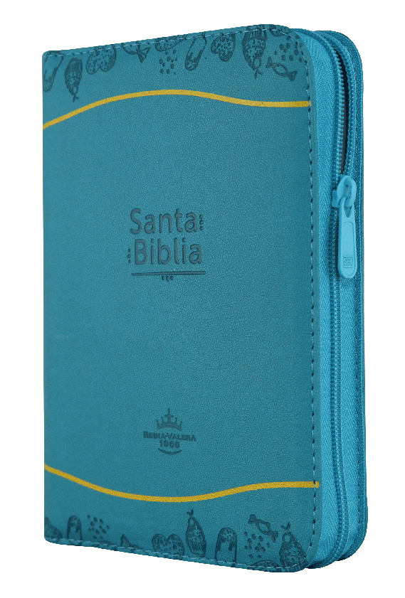 Biblia Color Azul Amarillo RVR 1960 RVR045cZTILM PJR