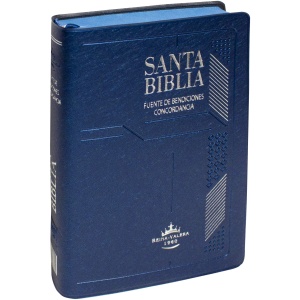 Biblia Compacta Fuente De Bendiciones Rv1960 Azul Indice