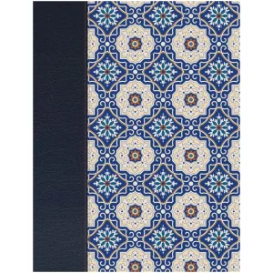 Biblia De Apuntes Rvr1960, Piel Fabricada Mosaico Crema/azul