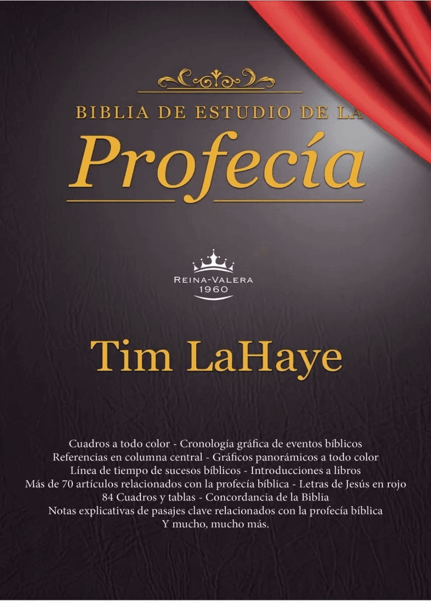 Biblia De Estudio De La Profecía: Negro Con Índice