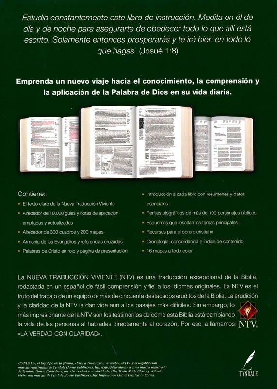 Biblia de estudio del diario vivir NTV