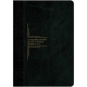 Biblia de estudio del diario vivir RVR60 letra grande negro/ónice