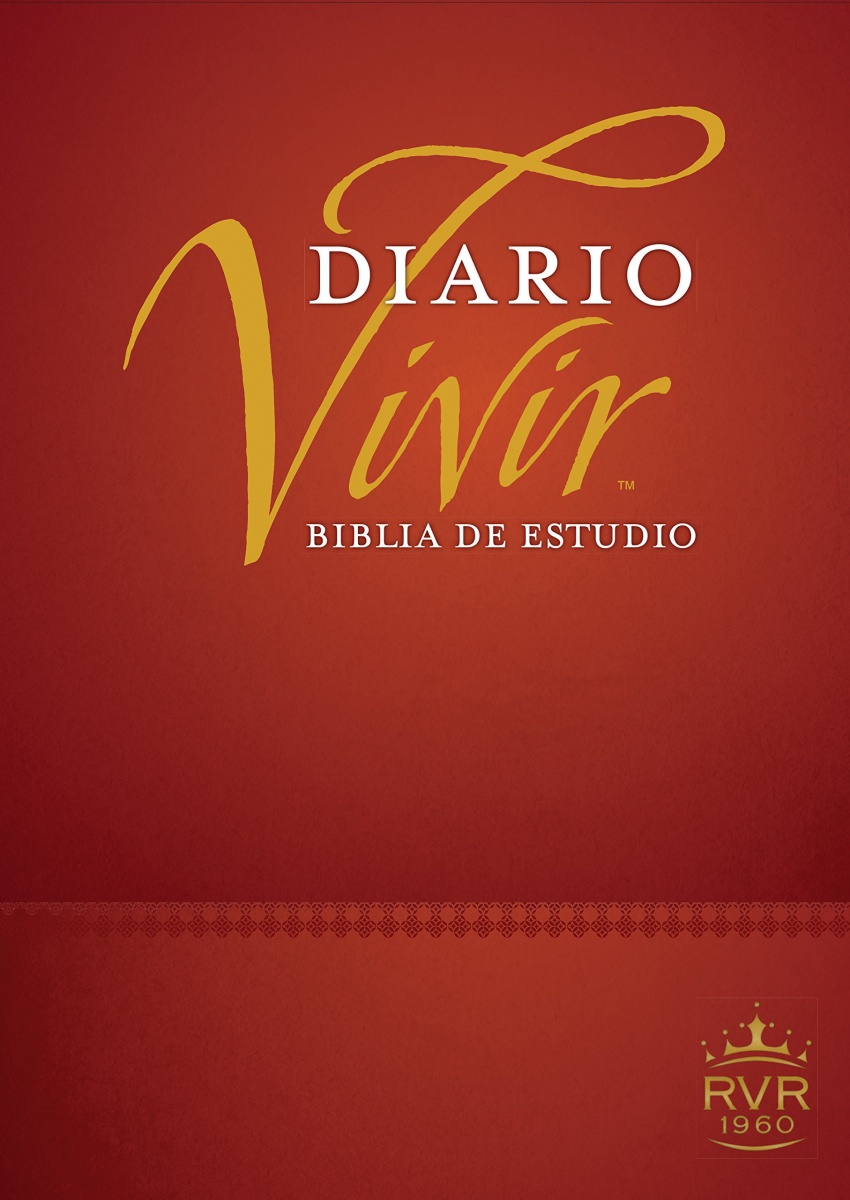 Biblia de estudio del diario vivir RVR60 Tapa Dura Vino