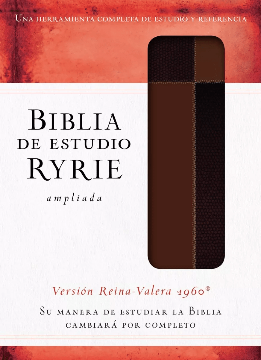 Biblia De Estudio Ryrie Ampliada Rvr1960 Duo-tono Marrón