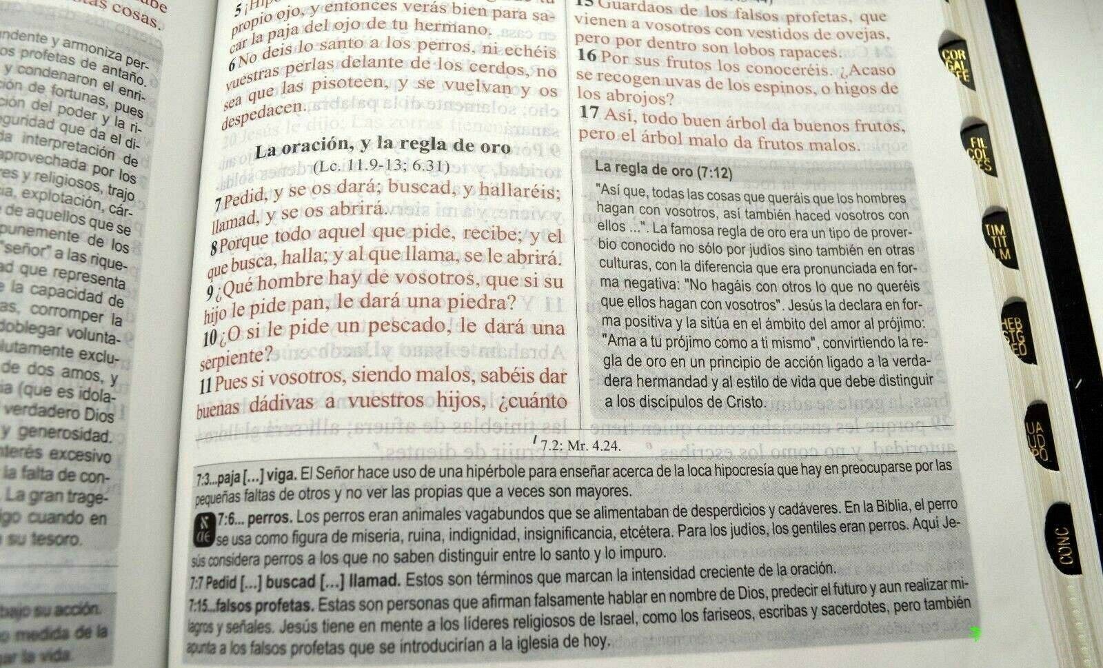 Biblia De Estudio Senda de Vida Ampliada Piel Negro índice R