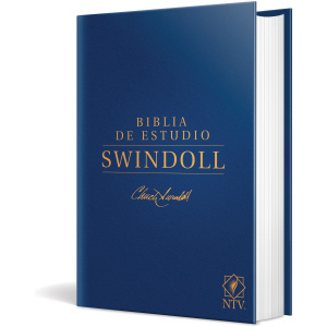Biblia de Estudio Swindoll NTV Tapa Dura Azul