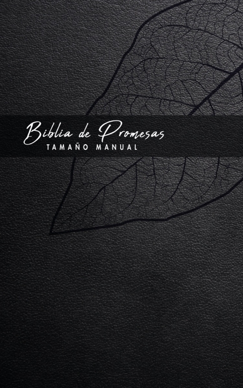Biblia de Promesas Manual Piel Especial Negro