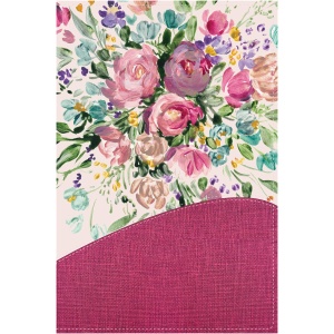 Biblia de Una Joven Conforme Al Corazón de Dios: Lujo Floral