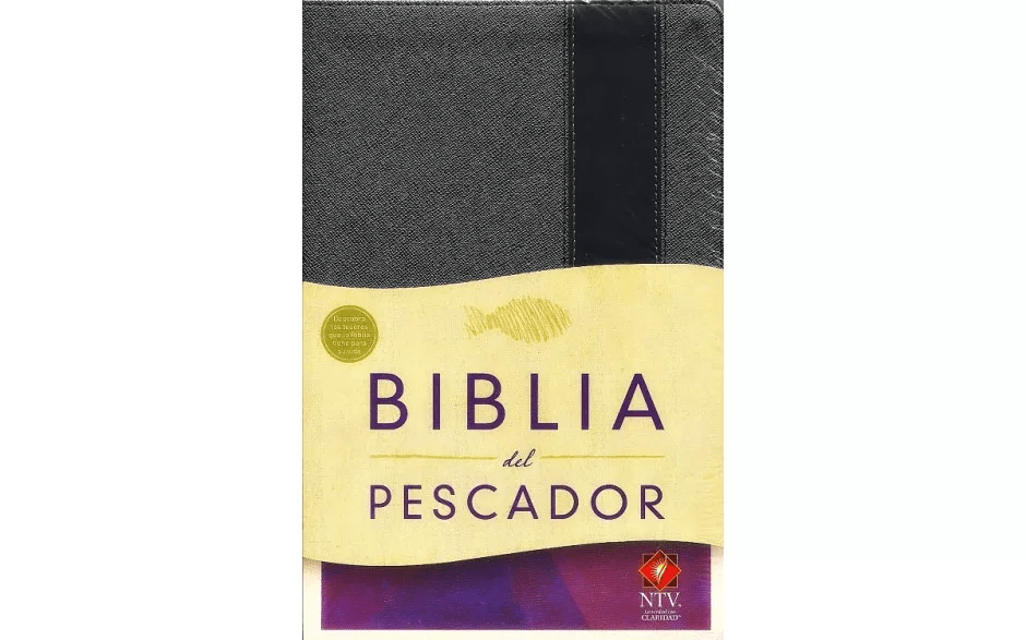 Biblia Del Pescador Ntv Imitación Piel Color Gris/negro