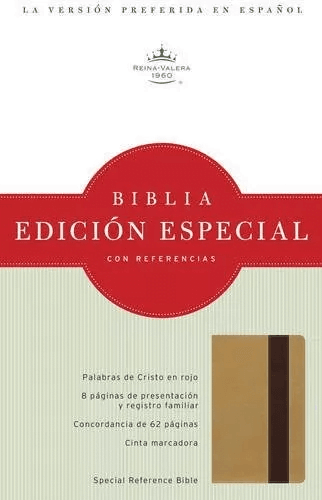 Biblia Ed Especial Referencias Rvr1960 Oro/marrón, Imit Piel