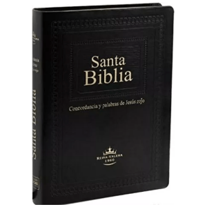Biblia Grande Letra Gigante Rvr1960 Imitación Negro Lujo
