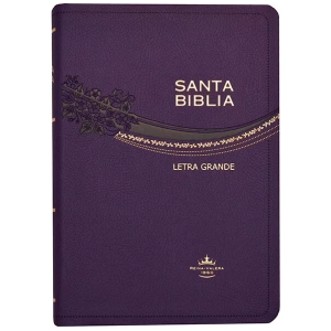 Biblia Letra 10 Pts Rvr1960 Imitación Piel Color Morado