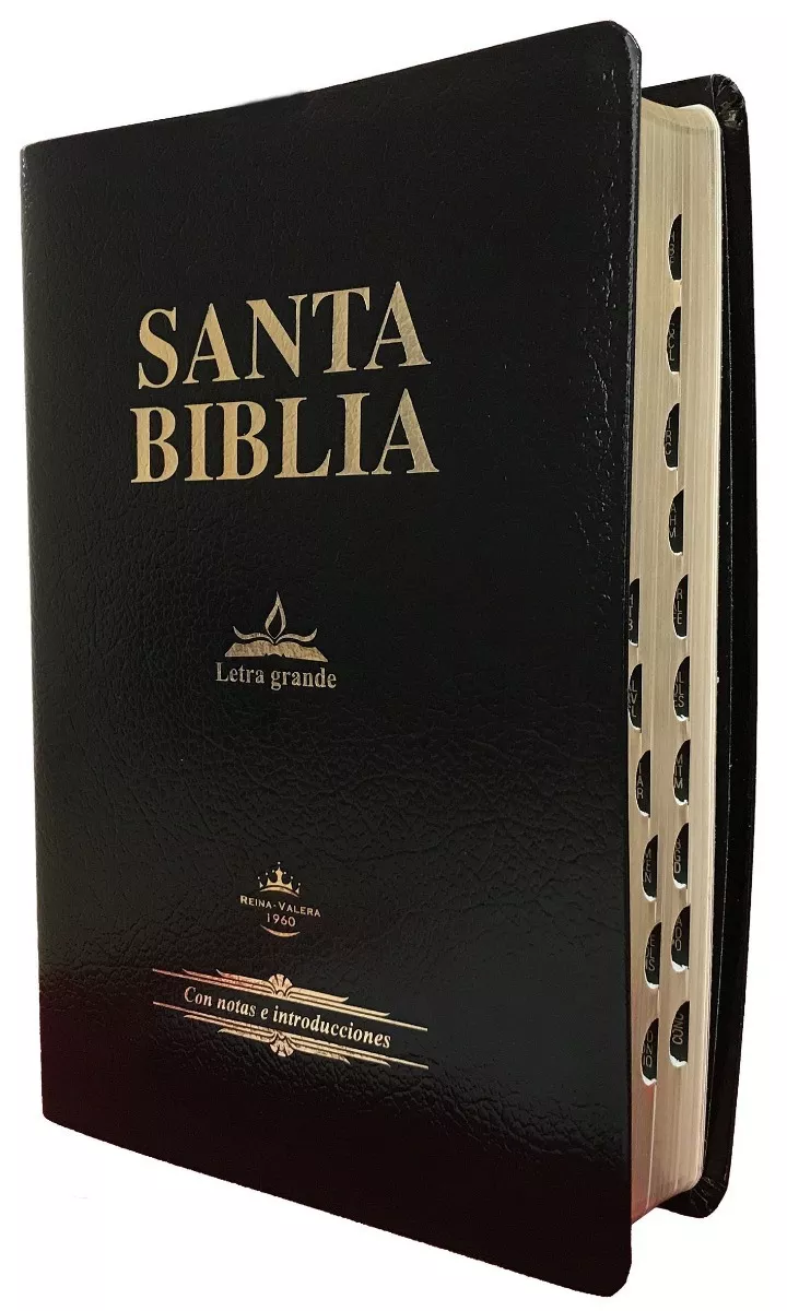 Biblia Letra Gigante Rvr1960 Imit Piel Negro Con Índice