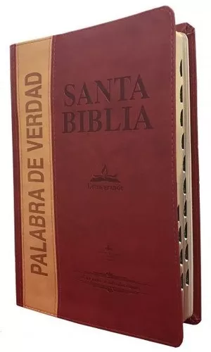 Biblia Letra Gigante Rvr1960 Imit Piel Rojo/beige Con Índice