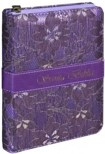 Biblia letra grande rvr044czlg lila