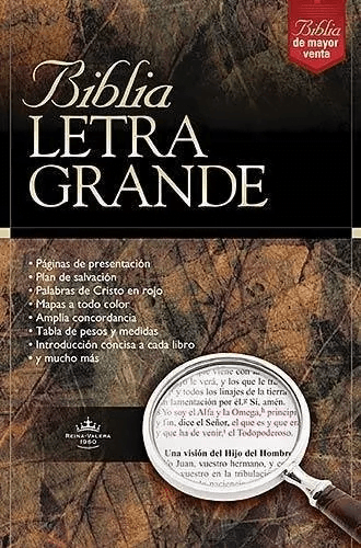 Biblia Letra Grande Rvr1960, Imitación Piel, Color Negro
