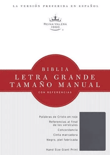 Biblia Letra Grande Rvr1960, Tamaño Manual Con Referencias