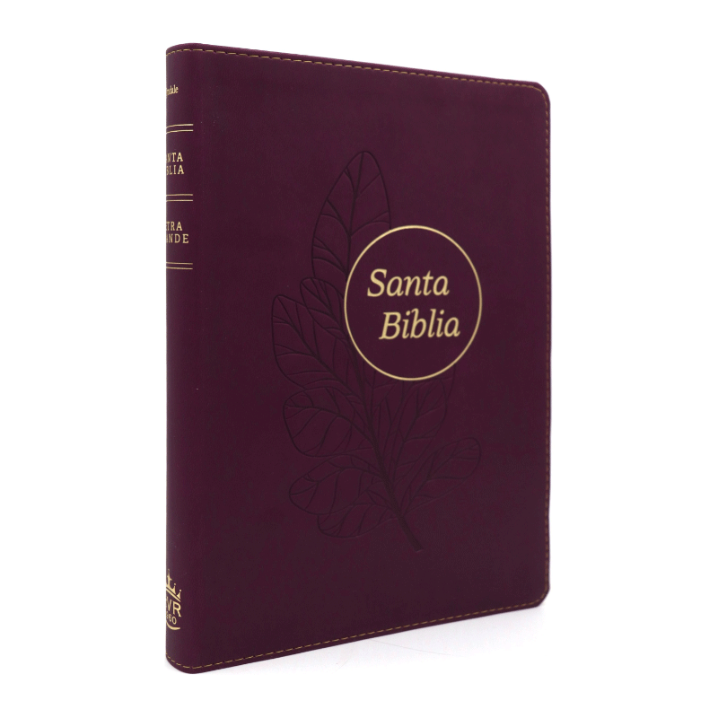 Biblia Letra Grande RVR60 Referencia Ultrafina Ciruela índice