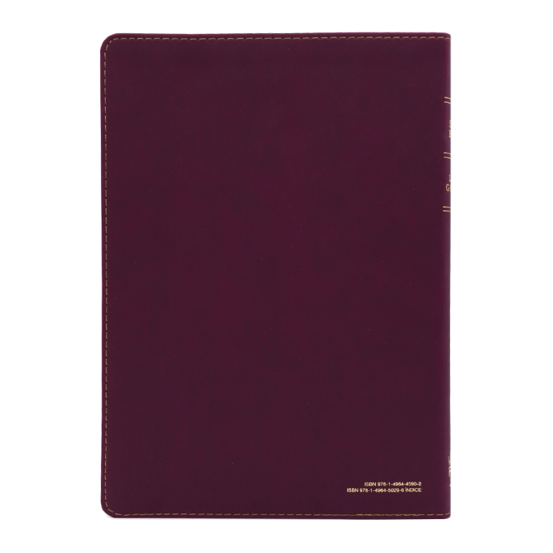 Biblia Letra Grande RVR60 Referencia Ultrafina Ciruela índice
