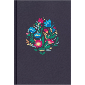 Biblia Letra Súper Gigante Rvr1960, Azul Bordado Sobre Tela