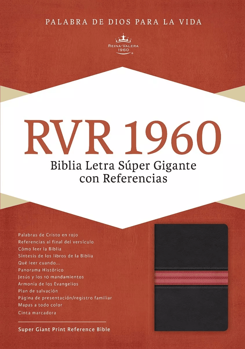 Biblia Letra Super Gigante Rvr1960, Edición Con Indice, Piel
