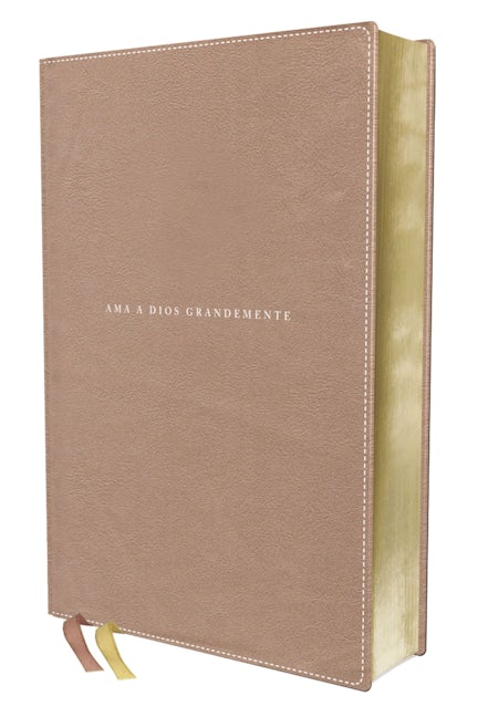 Biblia NBLA Ama a Dios Grandemente, Leathersoft Oro Rosa
