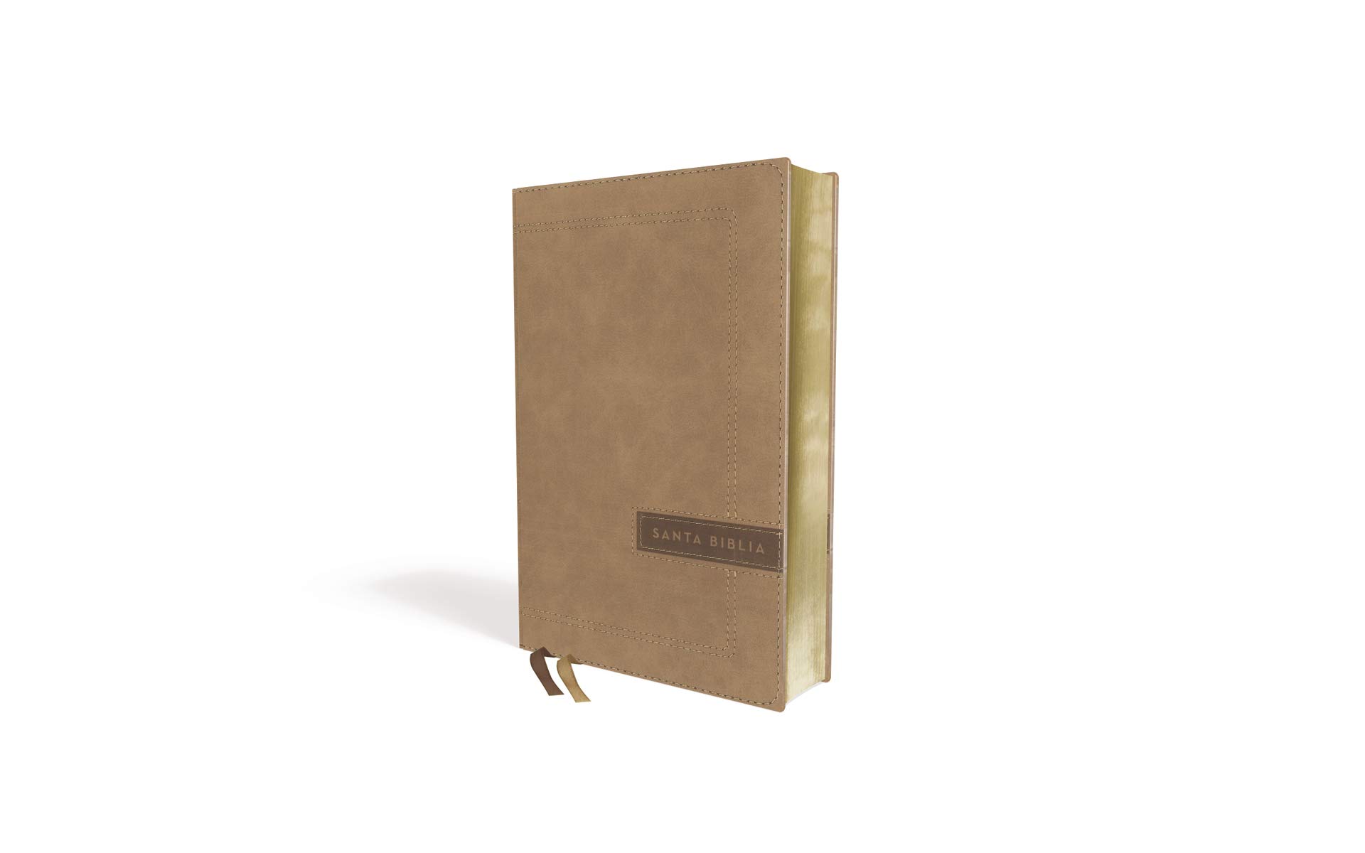 Biblia NBLA Ultrafina Letra Grande, Tamaño Manual, Leathersoft, Beige, Edición Letra Roja