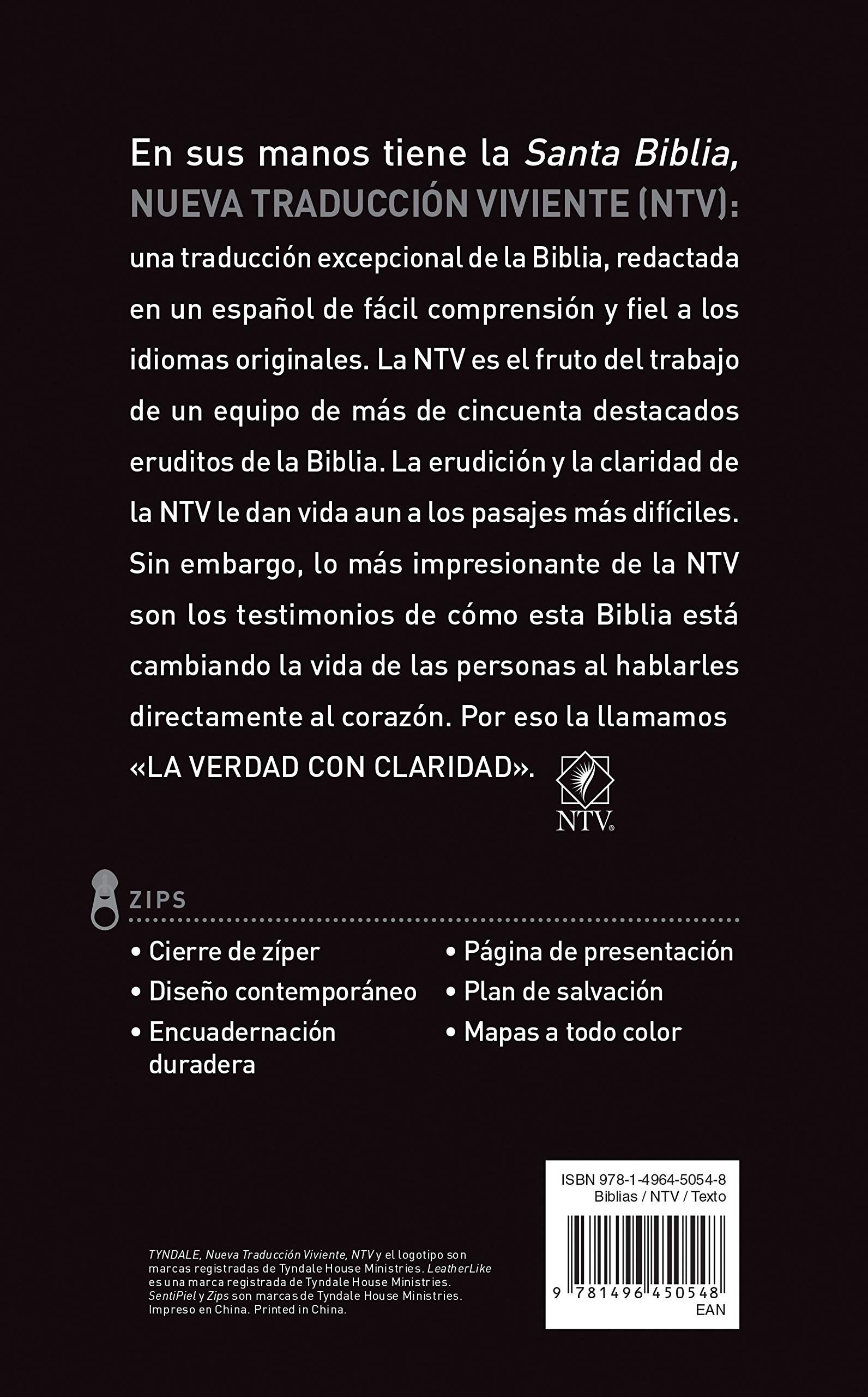 Biblia Ntv Edición Zíper León