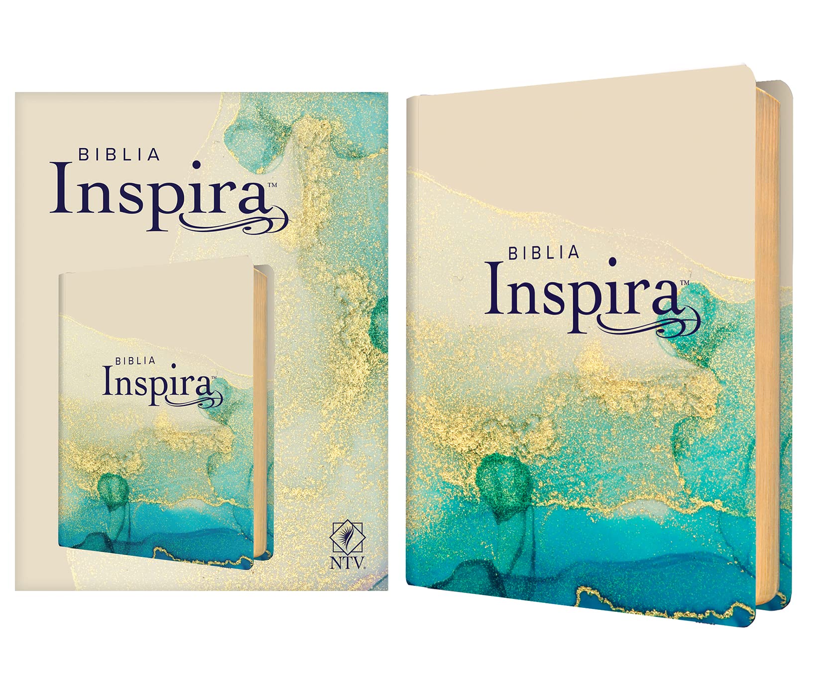 Biblia NTV Inspira Oro Simil Piel