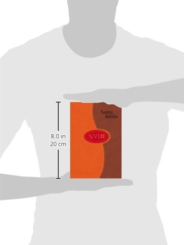 Biblia NVI Letra Grande Duotono Miel-Naranja
