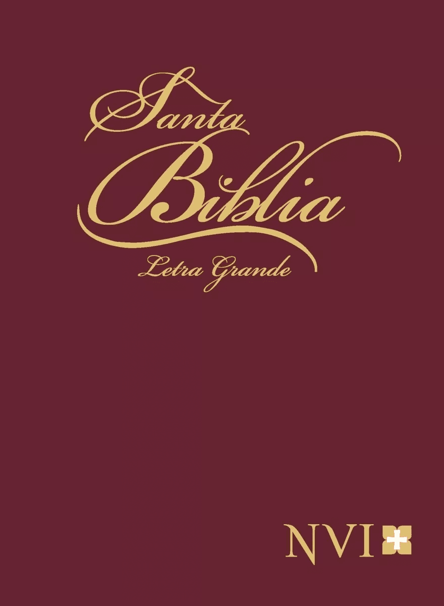 Biblia NVI Letra Grande Tapa Dura Vino