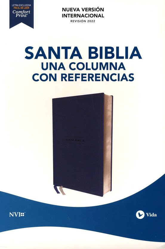 Biblia NVI Texto Revisado 2022 Una Columna Con Referencias Navy
